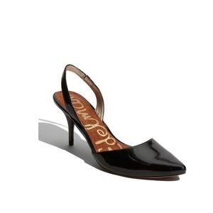 Sam Edelman Orly Kitten Heel Pump Patent Black